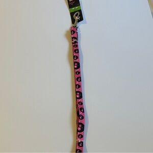 Pink Skull Pattern Dog Leash - Unbranded